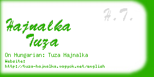 hajnalka tuza business card